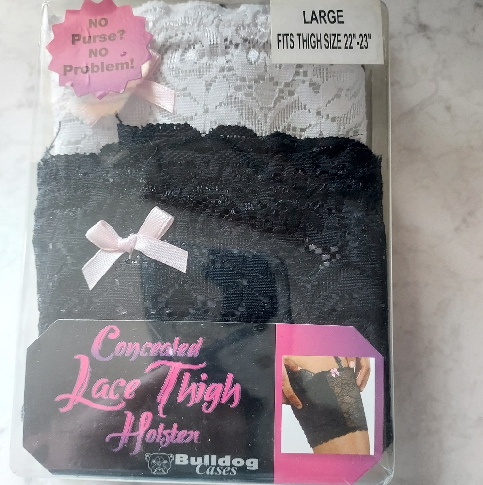 Concealed carry thigh holster and garter belt